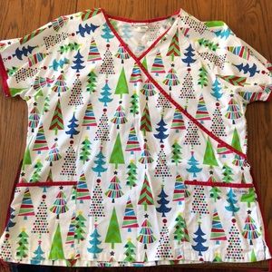 💋Christmas scrub top💋